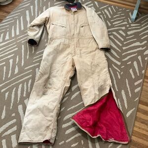 Berco WorkApparel Vintage Distressed  Lined Workwear Coveralls Sz XLR Mens 48-50